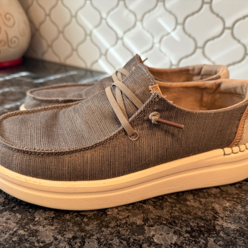 Hey Dude Gray Loafers for Women